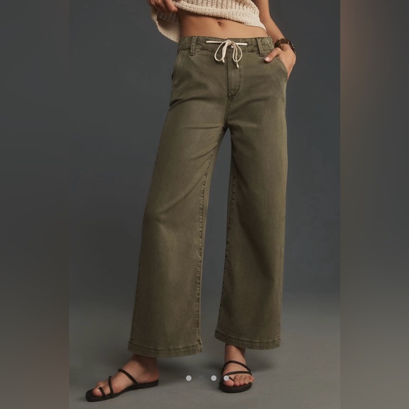 PAIGE high rise Carly Cropped Wide-Leg - Picture 2 of 14
